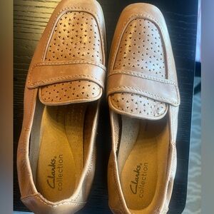 Clarks Brown Leather Loafers